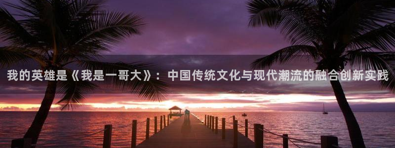 囧次元app下载安装：我的英雄是《我是一哥大》：中国传统文化与现代潮流的融合创新实践
